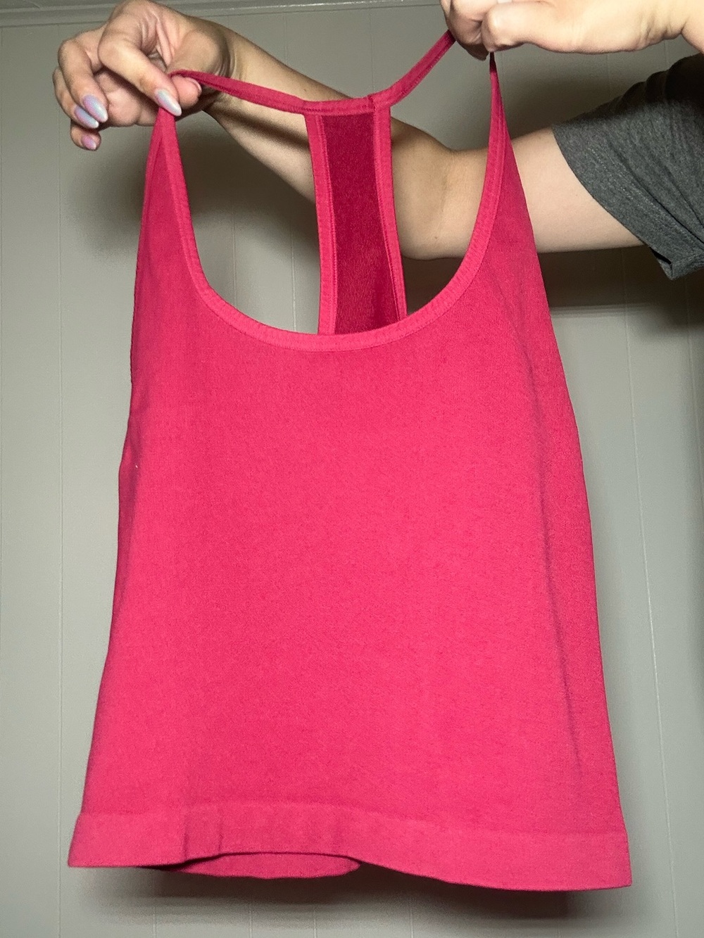 NUX Women's Hot Pink Racerback Tank Top